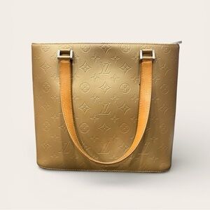 Louis Vuitton Monogram Mat Stockton Tote – Honey with dust bag and COA